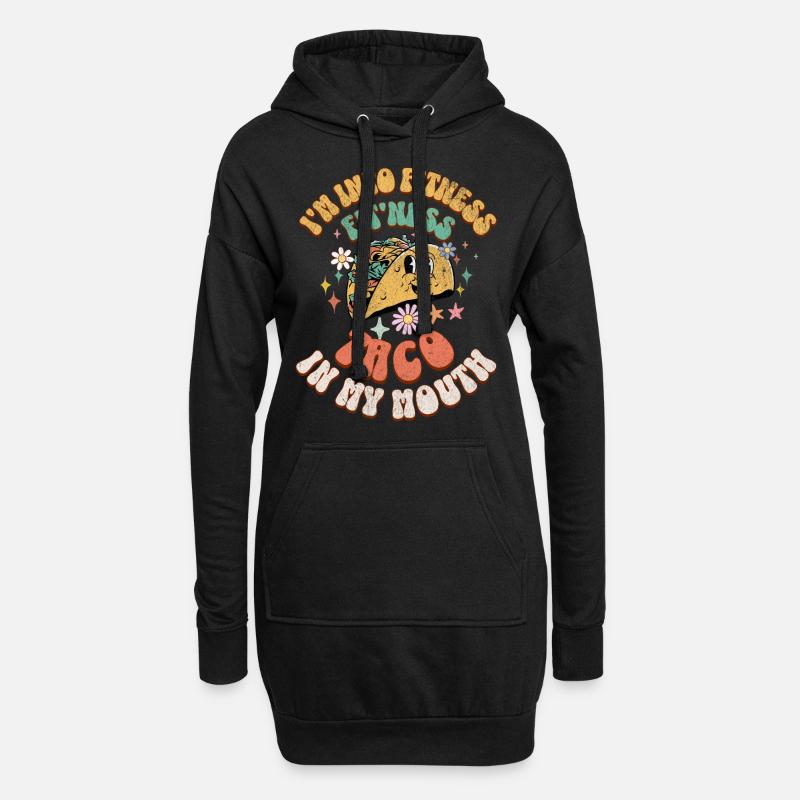 Taco - Hoodie-Kleid - Schwarz