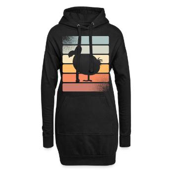 Dodo - Sweat-shirt à capuche long Femme - noir - Devant
