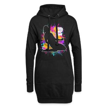 Football Femme Football 2ème Anniversaire - Sweat-shirt à capuche long Femme - noir - Devant