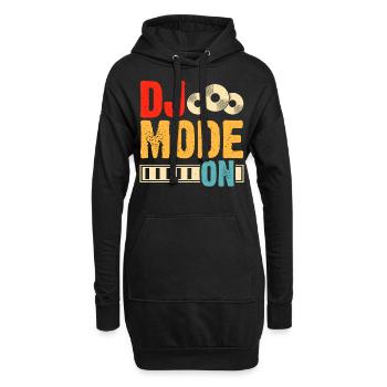 Mode Dj activé - Sweat-shirt à capuche long Femme - noir - Devant