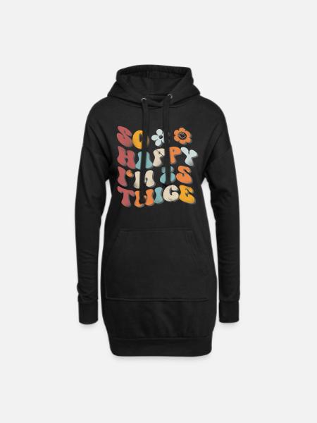 50th Birthday Funny Saying - Hoodie Dress - black