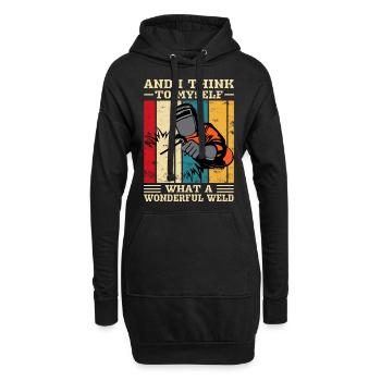 Schweißen Schweißer - Hoodie-Kleid - Schwarz - Vorne