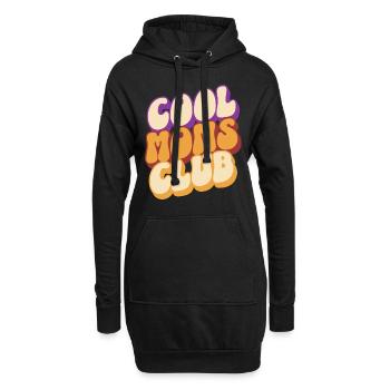 Cool Moms Club Mama Muttertag - Hoodie-Kleid - Schwarz - Vorne