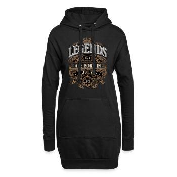 2021 Juli Geboren Geburtstag Geburtsjahr - Hoodie-Kleid - Schwarz - Vorne