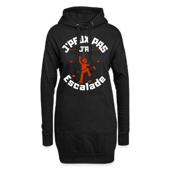 I can't I have Climbing - Hoodie Dress - black - Front