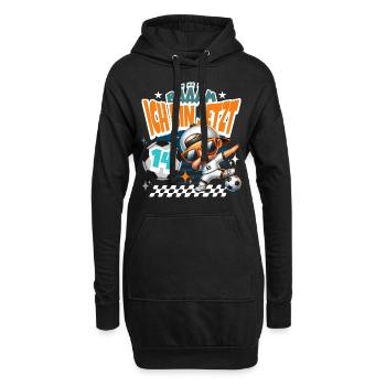 Fußball 14. Geburtstag Bääm Ich Bin Jetzt 14 - Hoodie-Kleid - Schwarz - Vorne