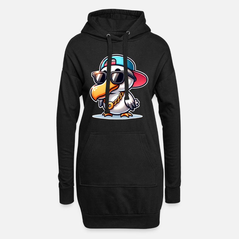 Dodo - Hoodie-Kleid - Schwarz