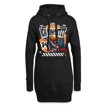 Basketball Bääm Ich Bin Jetzt 14. Geburtstag - Hoodie-Kleid - Schwarz - Vorne