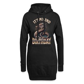 Dragon 2ème anniversaire Dragon - Sweat-shirt à capuche long Femme - noir - Devant