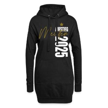 Meister 2025 Aufstiegstrikot Aufstieg 25 - Hoodie-Kleid - Schwarz - Vorne