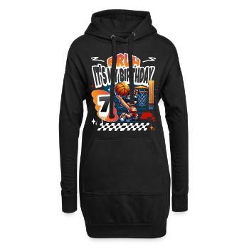 Basketball 7e anniversaire - Sweat-shirt à capuche long Femme - noir - Devant