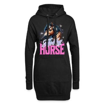 Hobby Horse Steckenpferd - Hoodie-Kleid - Schwarz - Vorne