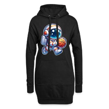 Astronaute de basket-ball - Sweat-shirt à capuche long Femme - noir - Devant