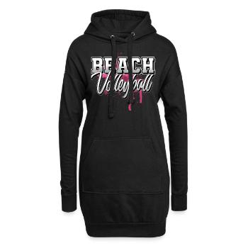 Beachvolleyball - Hoodie-Kleid - Schwarz - Vorne