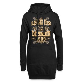 Légende de l’anniversaire de décembre 1999 - Sweat-shirt à capuche long Femme - noir - Devant