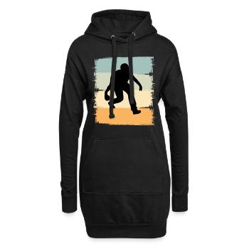 Boule Boccia Boulespieler - Hoodie-Kleid - Schwarz - Vorne
