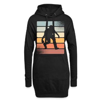 Boule Boccia Boulespieler - Hoodie-Kleid - Schwarz - Vorne