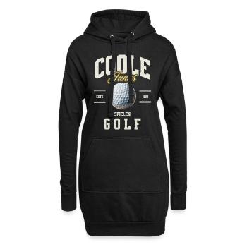 Golf - Hoodie-Kleid - Schwarz - Vorne