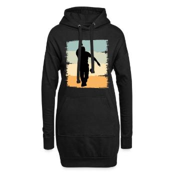 Boule Boccia Joueur de Boule - Sweat-shirt à capuche long Femme - noir - Devant