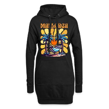 Mallorca - Hoodie-Kleid - Schwarz - Vorne