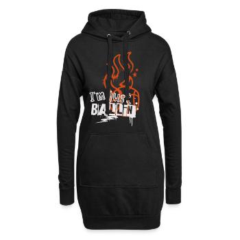 Basket-ball Joueurs de basket-ball - Sweat-shirt à capuche long Femme - noir - Devant