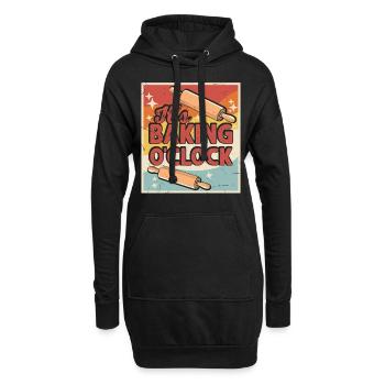 Boulangerie Boulangerie Boulangerie - Sweat-shirt à capuche long Femme - noir - Devant