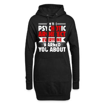 Architekt - Hoodie-Kleid - Schwarz - Vorne