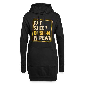 Architect - Hoodie Dress - black - Front