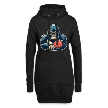 Ping-pong - Sweat-shirt à capuche long Femme - noir - Devant