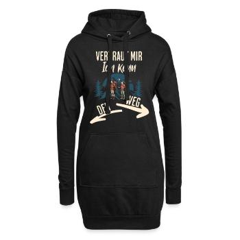 Errer - Sweat-shirt à capuche long Femme - noir - Devant