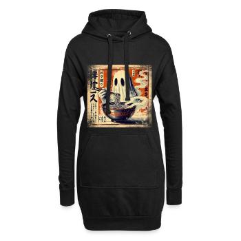 Ramen Geist Grunge Poster Style - Hoodie-Kleid - Schwarz - Vorne