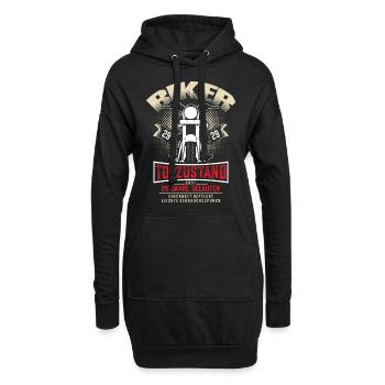 29. Geburtstag Motorradfahrer Motorrad - Hoodie-Kleid - Schwarz - Vorne