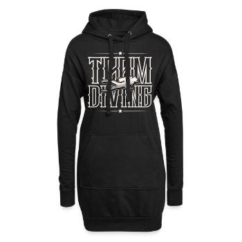 Team Diving - Hoodie-Kleid - Schwarz - Vorne