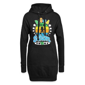 14. Geburtstag Digga - Hoodie-Kleid - Schwarz - Vorne