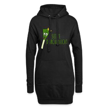 Lauch Seine Durchlaucht - Hoodie-Kleid - Schwarz - Vorne