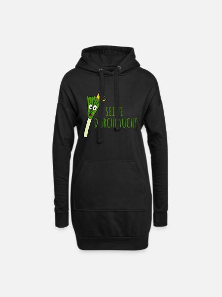 Lauch Seine Durchlaucht - Hoodie-Kleid - Schwarz
