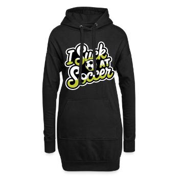 I Suck At Soccer 15 - Hoodie-Kleid - Schwarz - Vorne