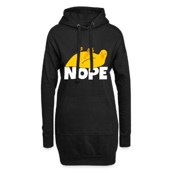 Faule Ente Nope Not Today Faulenzer Faulpelz - Hoodie-Kleid - Schwarz - Vorne