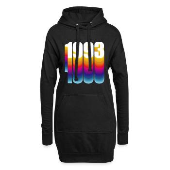 1993 Année de naissance - Sweat-shirt à capuche long Femme - noir - Devant