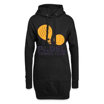 Ich kann kein Padel haben - Hoodie-Kleid - Schwarz - Vorne