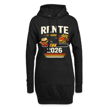 rente loading 2026 - Hoodie-Kleid - Schwarz - Vorne