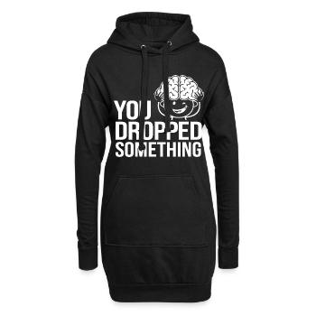 You Dropped Something 18 - Hoodie-Kleid - Schwarz - Vorne