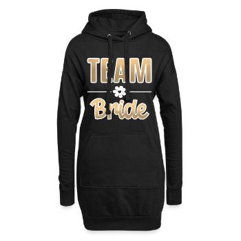Équipe Bride Bachelorette - Sweat-shirt à capuche long Femme - noir - Devant