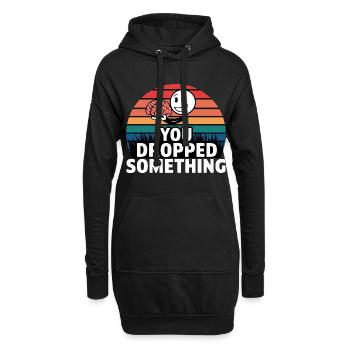 You Dropped Something 5 - Hoodie-Kleid - Schwarz - Vorne