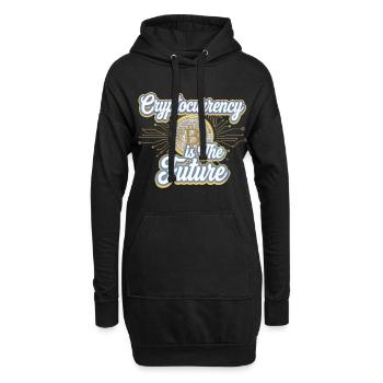 Cryptocurrency Is The Future 12 - Hoodie-Kleid - Schwarz - Vorne