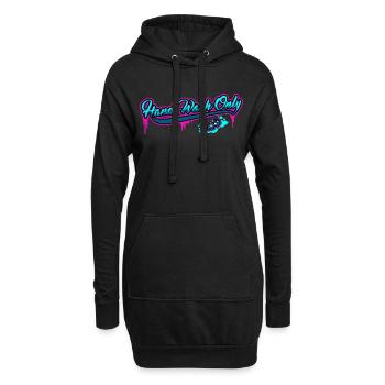 hand wash only Car Detailing Auto Handwäsche - Hoodie-Kleid - Schwarz - Vorne