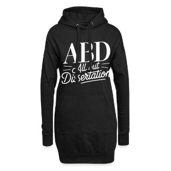 ABD All But Dissertation 12 - Hoodie-Kleid - Schwarz - Vorne