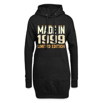 Cadeau Anniversaire 1999 Génial Depuis 1999 Retro - Sweat-shirt à capuche long Femme - noir - Devant