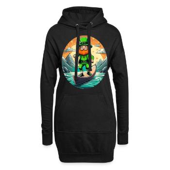 Planche à pagaie Shamrock Shamrock de la Saint-Patrick - Sweat-shirt à capuche long Femme - noir - Devant