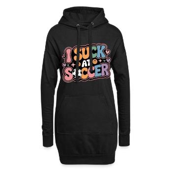 I Suck At Soccer 11 - Hoodie-Kleid - Schwarz - Vorne